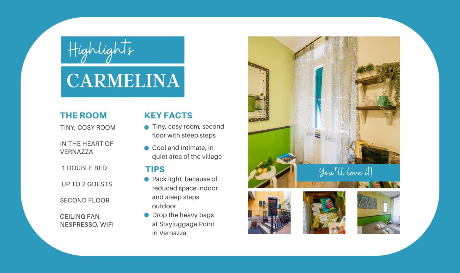 Carmelina Room Вернацца Экстерьер фото